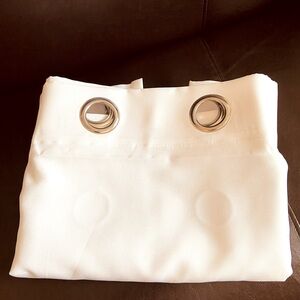One Panel Curtain White w Grommets - 84” x 54”
